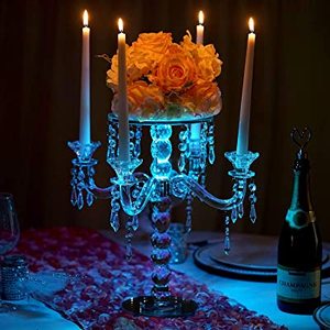 Luxury Metal Shiny Golden Candelabra for Home & <b>Wedding</b> Parties Decor Tabletop Display Any Occasion Decor Candelabra - Product Image 3