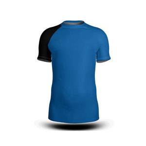 Conjunto de Rashguard de Manga Corta Transpirable Unisex para MMA, Camiseta Sublimada al por Mayor, Combinación de Pantalones Cortos, Spandex/Poliéster, Anti-UV, Ecológico - Product Image 6