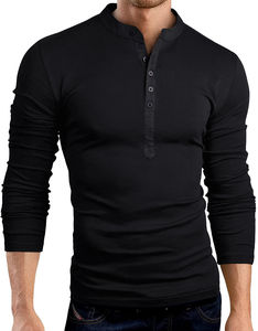 Polos Slim Fit pour hommes, polo décontracté à manches longues avec votre logo personnalisé - Product Image 3