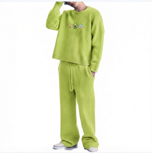 Solid Pattern Casual 100% Cotton Regular Fit Men's Flare Tracksuit Plus Size Custom Logo Winter Tracksuits For Sale Best Style - Product Image 5