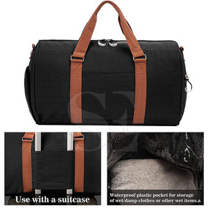 Top Trendy Unisex Zipper Style Duffle Sports Bag Nylon de alta calidad con gran capacidad Último estilo - Product Image 2