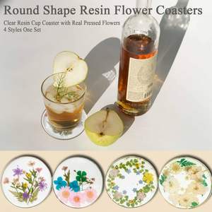 Sous-verre en résine léger, style bohème, écologique, haute qualité, design personnalisable, manipulation et nettoyage faciles, surface lisse - Product Image 5