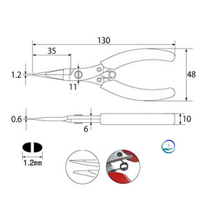 TOP <b>Needle</b> <b>Nose</b> <b>Pliers</b> for Jewelry Making Precision Crafting Tool High Quality Stainless Steel Durable Professional Jewelry Tool - Product Image 3