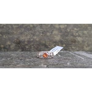 Anillo de Plata de Ley 925 con Piedra Solar Natural para Mujer, Marca Shah Gems, Forma Floral, Ideal para Regalo - Product Image 2