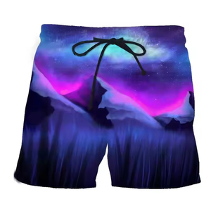 Pantalones Cortos Deportivos de Secado Rápido para Hombre, con Estampado 3D de Llamas Azules, Diseño Divertido para la Playa, Patrón Sólido, Pantalones Cortos Modernos con Estampado - Product Image 4