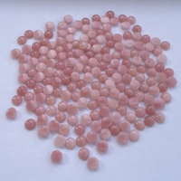2mm 4mm 6mm Naturel Pérou Rose Opale Pierre Lisse Ronde Cabochon Pierres Précieuses En Vrac En Vrac Nouveau Stock Top Qualité AAA Alibaba