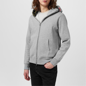 Sweat-shirt à capuche léger pour homme, en coton et polyester, avec fermeture éclair, respirant, vêtements décontractés, fabricant OEM en gros, fournisseur - Product Image 3