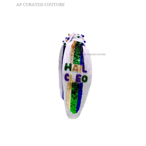 Beaded Designer Mardi Gras <b>Headband</b> <b>for</b> <b>Women</b> Custom Hairband Make in India OEM Manufacturer | Party Festival Collection - Product Image 4