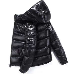 2025 Hot Selling Customised <b>Men's</b> <b>Puffer</b> <b>Jacket</b> High Street Exclusive Winter Solid Front Logo Breathable - Product Image 4