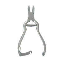 Ensemble de tondeuse podiatre robuste 5.5 ''pince à ongles à lame incurvée tête concave fichier noir Deb commode poignée de scalpel pour doigt