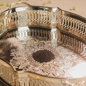 Plateau de service pour décoration d'événements, plateau décoratif de style européen, plateau de décoration d'intérieur vintage classique - Product Image 4