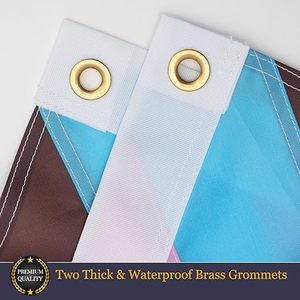 Bandera del Orgullo Gay LGBT, Lesbiana, Transgénero y Bisexual, para Interiores y Exteriores, 3x5, con Franjas Cosidas, Resistente a la Decoloración - Product Image 4