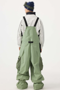 Pantalon de ski isolé à blocs de couleur personnalisés, coupe-vent et imperméable, pour sports d'hiver et snowboard en extérieur - Product Image 2