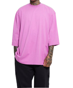 Camiseta OEM personalizada de talla grande de algodón de verano para mujer, camiseta informal corta de gran tamaño con logotipo, botón transpirable, impresión digital suministrada - Product Image 3