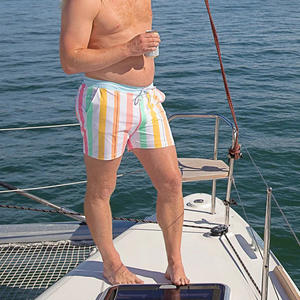 Pantalones cortos de verano de secado rápido personalizados al por mayor para hombre, tabla de natación con estampado, pantalones cortos de playa para hombre - Product Image 4