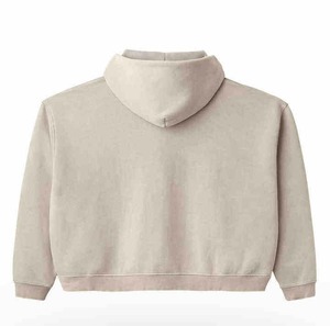 2025 Spring Fashion Casual 330gsm Terry Pure Cotton Zipper <b>Hoodie</b> for <b>Men</b> Custom Oversize Vintage <b>Hoodie</b> with Puff Printing Logo - Product Image 2