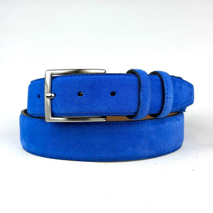 Ceinture en cuir pleine fleur véritable faite à la main avec motif animal pour homme avec boucle à ardillon en métal et logo personnalisé - Product Image 1