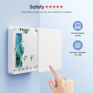 Interruptor de Pared Inteligente Tuya Zigbee 3.0 Sin Neutro, 110-250v, Sin Necesidad de Capacitor, Control por Voz para <span class=keywords><strong>Alexa</strong></span> y <span class=keywords><strong>Google</strong></span> Home - Product Image 3