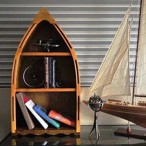 Высококачественная деревянная полка для каноэ, книжная полка, маленькая каяк/лодка/каноэ/весло доска с веслами для оптовой продажи