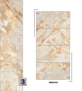 Vente chaude 600x600 600x1200 Carreau de céramique brillant Porcelanto émaillé poli pour carrelage mural en porcelaine de marbre de sol - Product Image 5