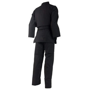 Uniforme de karaté d'arts martiaux noir et blanc pur séchage rapide conception solide jujitsu karaté costumes karaté gi costumes uniformes d'arts martiaux - Product Image 2