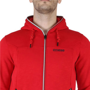 Survêtements grande taille à la mode pour hommes manteau chaud d'hiver à fermeture éclair à motif solide avec col à capuche logo personnalisable - Product Image 5