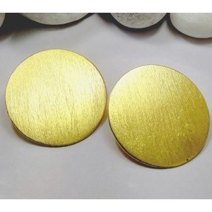 SOUMYA CREATIONS Boucles d'oreilles pendantes en laiton plaqué or faites à la main pour femmes, accessoires de fête classiques, élégants et tendance, modèle 205 - Product Image 2