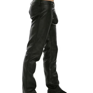 กางเกงมอเตอร์ไซค์แฟชั่นแบบมืออาชีพ สไตล์ลำลอง ปรับแต่งได้ ระบายอากาศ กันน้ำ ใช้ได้ทุกฤดู ทำจากหนังสำหรับแข่งรถ - Product Image 4