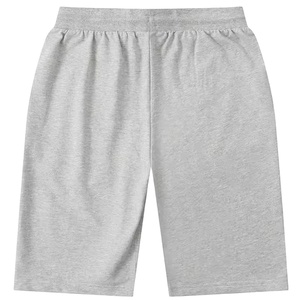 Short de sport décontracté pour homme, taille haute, vert uni, 100 % coton, léger, séchage rapide, respirant, élastique, pour l'été, la course et la gym - Product Image 5