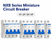 Disjoncteur miniature CHINT NXB-63 1P, cuivre, capacité de coupure 6kA, rail DIN, disjoncteur modulaire, protection contre les surcharges et les courts-circuits