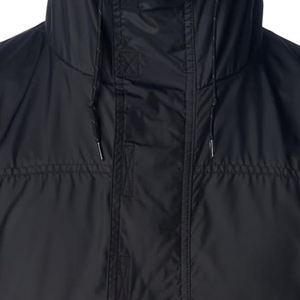 2025 New Arrival Men's <b>Windbreaker</b> Jacket With Removable Hood Breathable Fabric Solid <b>Black</b> Color Zippers Style Rain Jacket - Product Image 4
