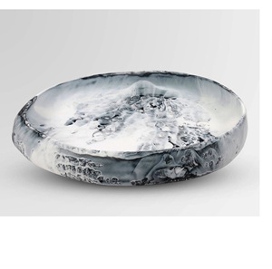 Meilleures ventes Bol et plat de service décoratifs en résine écologiques faits à la main de couleur blanche, compatibles lave-vaisselle, fabriqués en Inde - Product Image 5