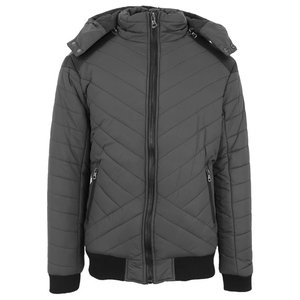 <b>Men's</b> Vintage Style Hooded Puffer <b>Jacket</b> Puff Printed Custom Front Logo Waterproof Winter Casual <b>Down</b> <b>Filled</b> Spandex/Polyester - Product Image 1