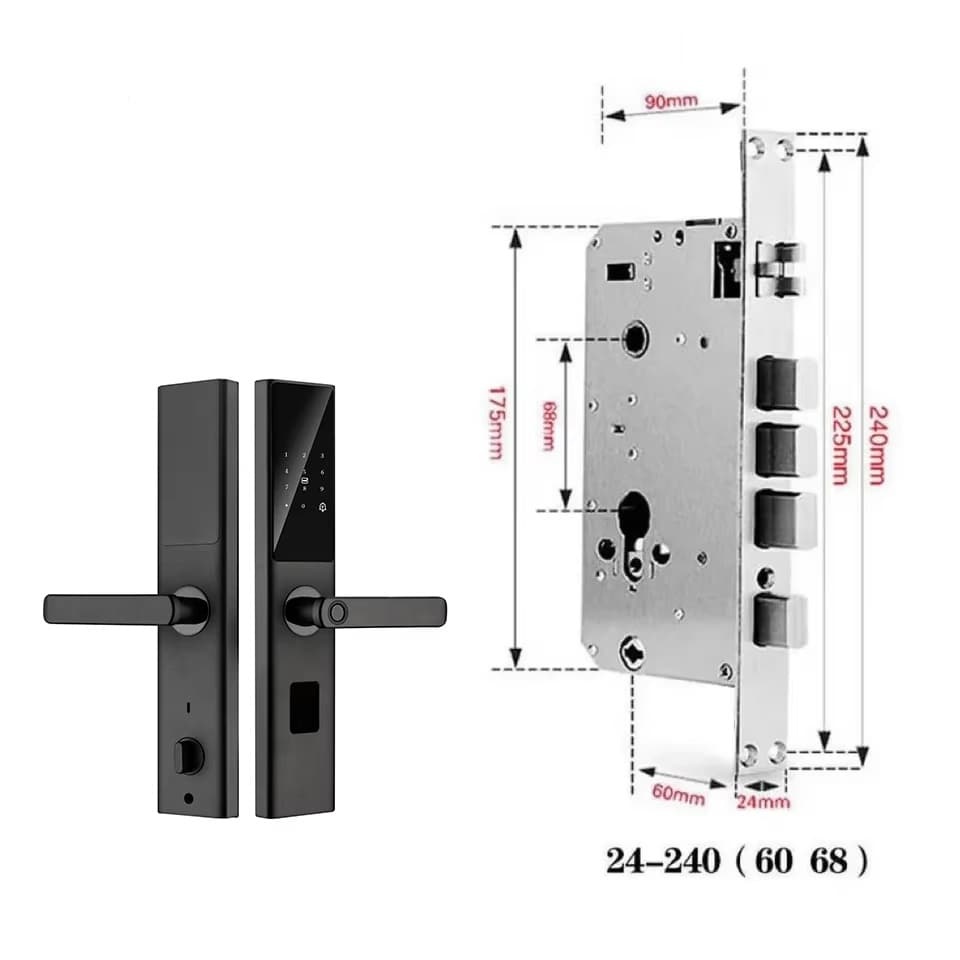 New Arrival High Quality Smart Digital Fingerprint Door Lock with Cloud Storage Wi-Fi Enabled Tuya App Control · image 4