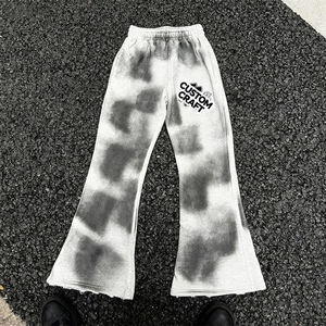 Conjunto de Sudadera con Capucha y Pantalones Deportivos de Algodón con Lavado Ácido, Estilo Urbano para Hombre, de Alta Calidad, 2 Piezas, Unisex, Térmico para Invierno - Product Image 3