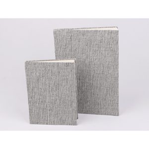 Textured Weave Linen Cover Notebook 100 Sheets B6 B5 <b>A5</b> A6 Sizes Hardcover Spiral Bound Thermal Binding School Writing <b>Diary</b> - Product Image 1