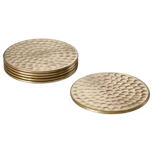 Sous-verres en forme de fruit en métal doré en aluminium coulé Sous-verres de table de qualité supérieure pour thé par décor impex - Product Image 2