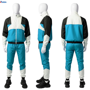 Ensembles de survêtements coupe-vent imprimés pour l'hiver, haute qualité, personnalisés, streetwear unisexe pour hommes, pantalon de survêtement en nylon, ensemble sweat à capuche zippé, grandes tailles - Product Image 6