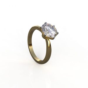 <b>Gold</b> Tone Stylish Lab Grown Diamond <b>Ring</b> Luxor Fashion Jewelry For Astrological Purpose For <b>Men</b> And Women At Reasonable Price - Product Image 3