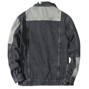 Ventes en gros de vestes en jean pour hommes, style streetwear décontracté, aspect élégant, en coton, taille plus, vestes en jean pour hommes - Product Image 5