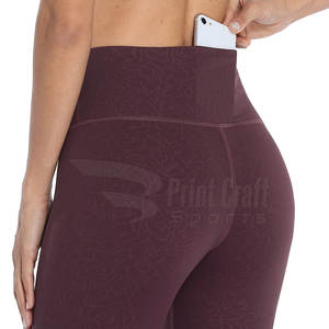 Leggings de yoga pour femmes à taille élastique, dernier design, vente en gros, leggings pour femmes, légers, leggings pour femmes - Product Image 6