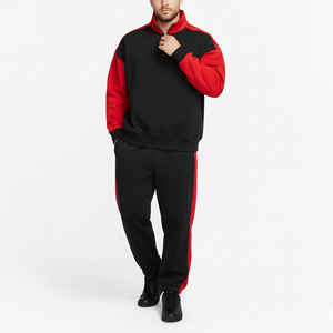 Conjunto Deportivo Personalizado para Hombre, 100% Algodón, Estilo Holgado, Lavado Ácido, Sudadera y Pantalones Deportivos Estampados, Antiarrugas, Antibolitas, Estilo Hip Hop 2 - Product Image 3
