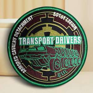 Patch thermocollant brodé en polyester tissé de qualité supérieure personnalisé de la meilleure qualité Patch en chenille de vacances en vrac pour étiquette tissée de vêtements - Product Image 1