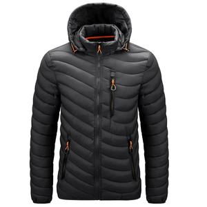 Recién llegado logotipo personalizado al aire libre ligero abrigos cálidos hombres invierno burbuja Puff abajo abrigo algodón Puffer chaquetas - Product Image 5