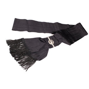 Ceinture de cérémonie noire en gros avec tissu brodé et badges d'uniforme de décoration en dentelle - Product Image 4