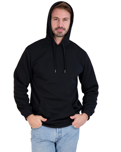 เสื้อสเวตเชิ้ตผู้ชายแบบลำลอง ไซส์ XS ผ้าฟลีซ 100% ผ้าฝ้าย ระบายอากาศได้ดี มีฮู้ด แขนยาว มีกระเป๋า สีพื้น สำหรับฤดูใบไม้ร่วง เป็นมิตรกับสิ่งแวดล้อม มีไซส์พลัส - Product Image 1