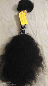Extensions de cheveux indiennes de luxe en gros, 24 pouces, 120g, lisses et soyeuses, avec bandeau, longues, cuticules alignées, double trame machine - Product Image 2