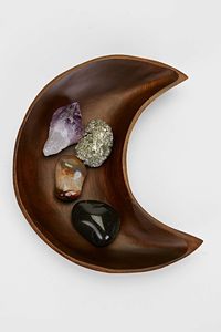 Plateau de lune décoratif en bois |   Finition artisanale de haute qualité |   Vente en gros directe d'usine - Product Image 2