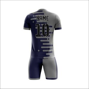 Uniforme de Fútbol de Verano de Alta Calidad en Oferta, 100% Poliéster, para Adultos, Manga Corta, Secado Rápido, Impresión Personalizada con Nombre del Jugador - Product Image 3