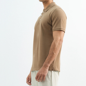 Vêtements décontractés Polos à manches courtes pour hommes en coton mélangé piqué de qualité supérieure - Product Image 3